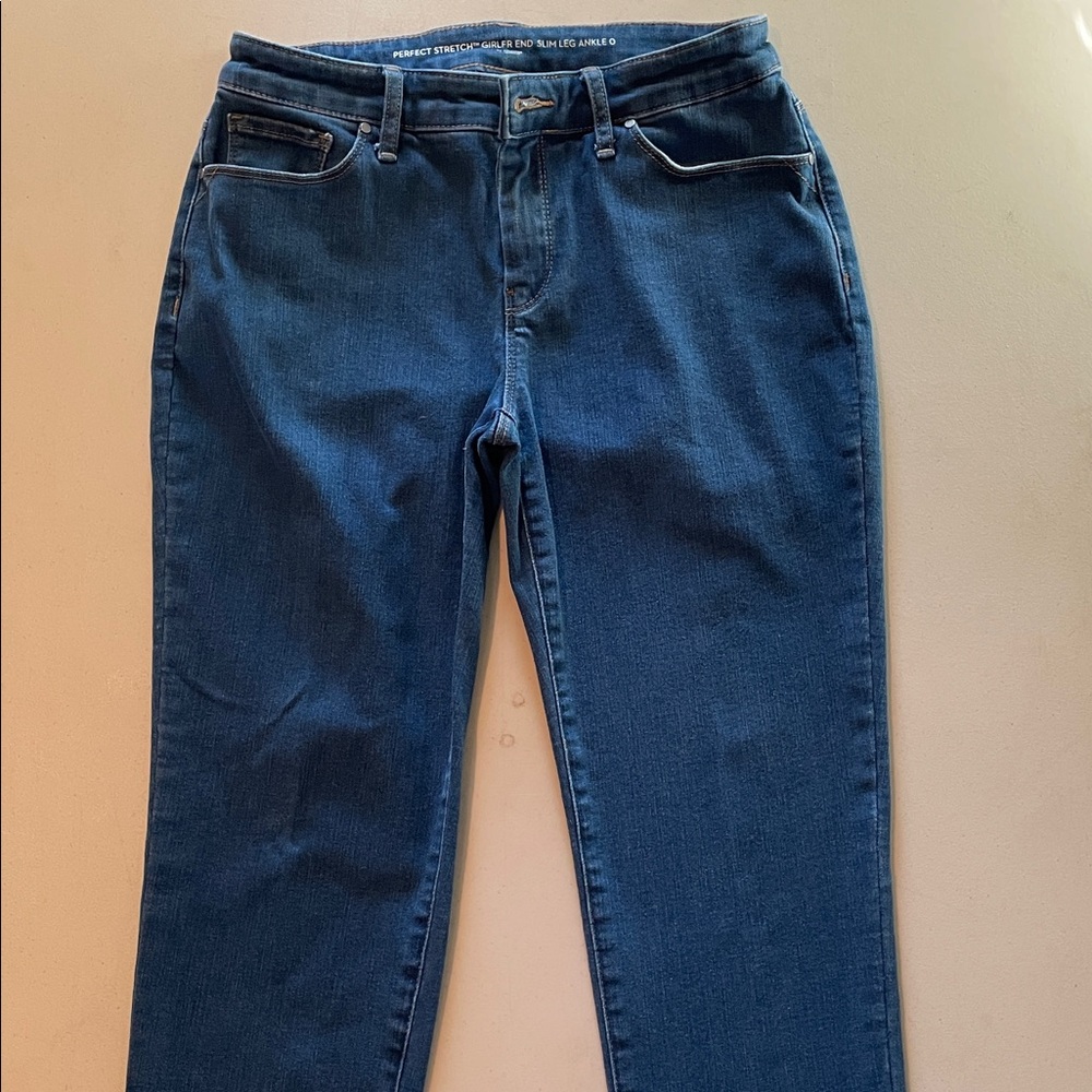 Chico’s Girlfriend Slim Leg Blue Denim Jeans